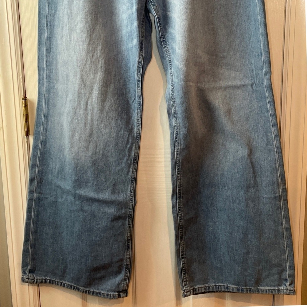 Aeropostale Jeans Women's 12 Blue New High Rise Wide Leg Non-Stretch Denim New - Picture 3 of 15